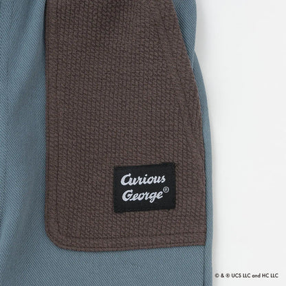 日本童裝 pe#main x Curious George 工裝長褲 80-130cm 男童款 冬季 PANTS