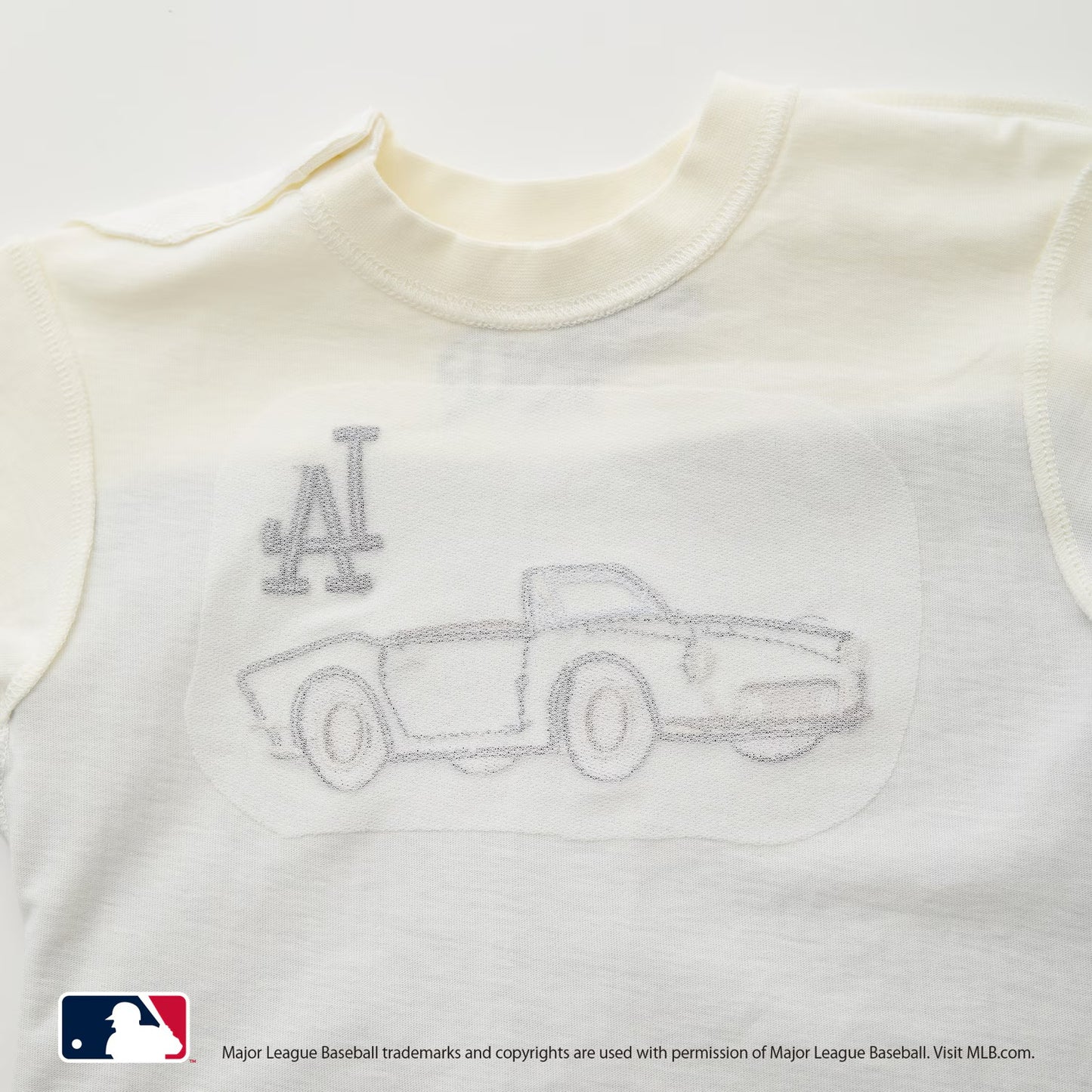 日本童裝 pe#main x 【MLB】汽車貼花上衣 80-130cm 男童款/女童款 夏季 TOPS