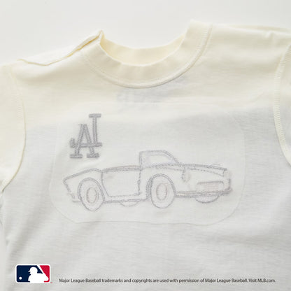 日本童裝 pe#main x 【MLB】汽車貼花上衣 80-130cm 男童款/女童款 夏季 TOPS