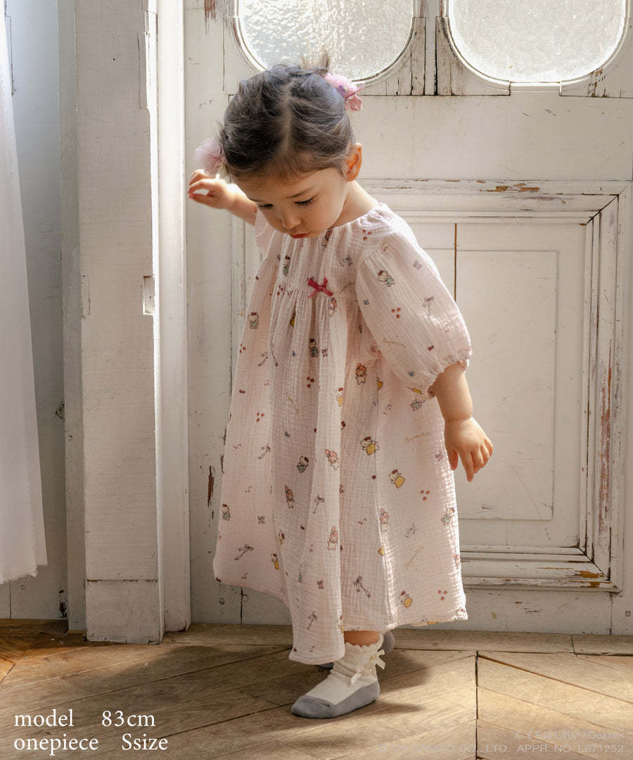 日本童裝 panpantutu x Sanrio x くらはしれい蓬蓬紗布連身裙 90-140cm 女童款 夏季 DRESSES