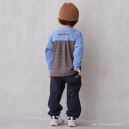 日本童裝 pe#main x Curious George 工裝長褲 80-130cm 男童款 冬季 PANTS