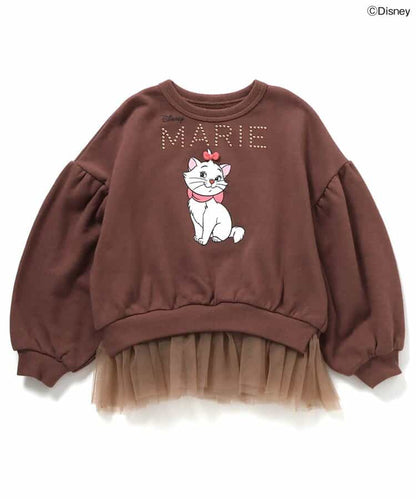 日本童裝 BREEZE x Disney Marie 拼紗衛衣 90-140cm 女童款 冬季 Tops