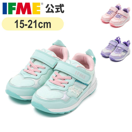 IFME Sparkling Sports Shoes (Shipped Directly from Japan) - Healthy Functional Children's Shoes (15-21cm) - Girls' Shoes 