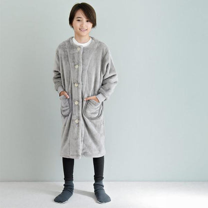 日本直送 超細纖維絨毛長袖睡袋/家居服 100-140cm 親子裝 男童款/女童款 秋冬季 睡袋系列