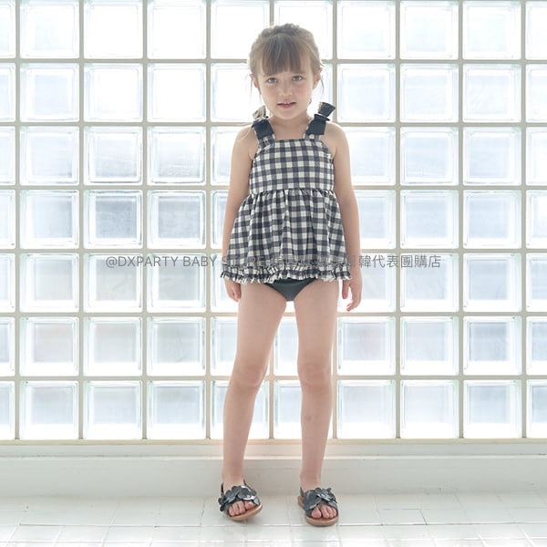 日本童裝 Ly# mine 泳衣兩件套裝 100-130cm 女童款 夏季 夏日玩水泳衣特輯