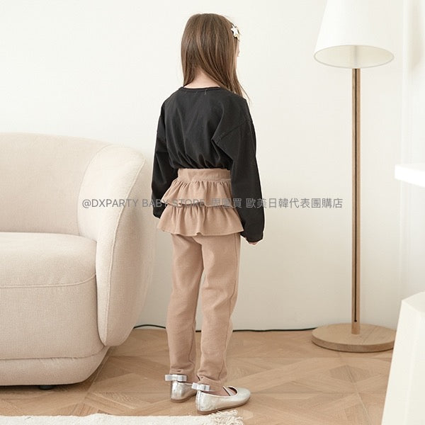 日本童裝 Ly# mine 裙邊長褲 100-140cm 女童款 夏季 PANTS