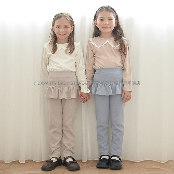 日本童裝 Ly# mine 裙邊長褲 100-140cm 女童款 夏季 PANTS