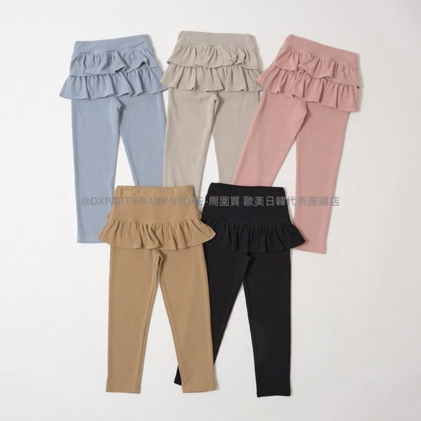 日本童裝 Ly# mine 裙邊長褲 100-140cm 女童款 夏季 PANTS