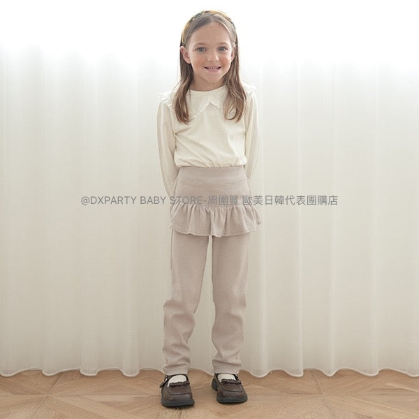 日本童裝 Ly# mine 裙邊長褲 100-140cm 女童款 夏季 PANTS