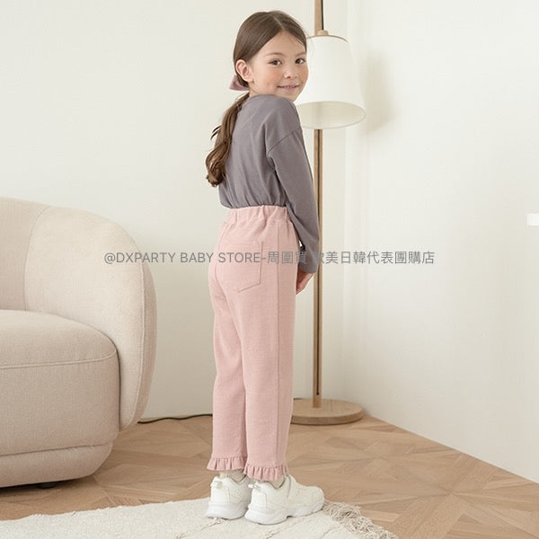 日本童裝 Ly# mine 花邊長褲 100-140cm 女童款 夏季 PANTS