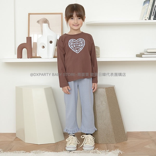 日本童裝 Ly# mine 花邊長褲 100-140cm 女童款 夏季 PANTS