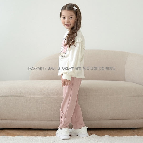 日本童裝 Ly# mine 蝴蝶結長褲 100-140cm 女童款 夏季 PANTS