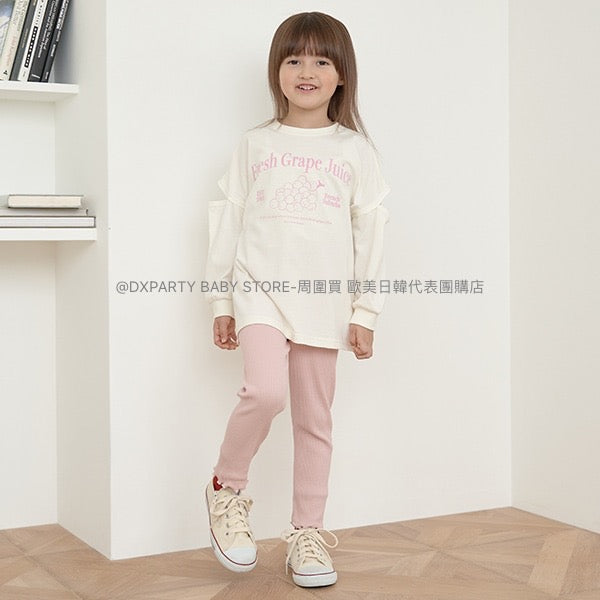 日本童裝 Ly# mine 花邊打底褲 100-150cm 女童款 秋季 PANTS