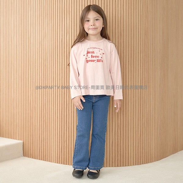 日本童裝 Ly# mine 彈力喇叭牛仔褲 100-150cm 女童款 秋季 PANTS