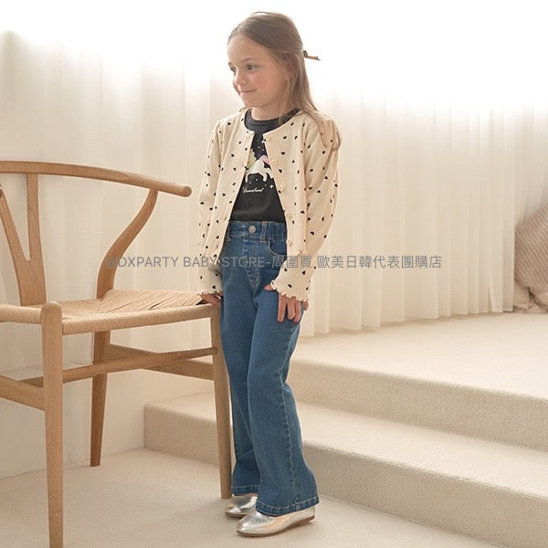 日本童裝 Ly# mine 彈力喇叭牛仔褲 100-150cm 女童款 秋季 PANTS