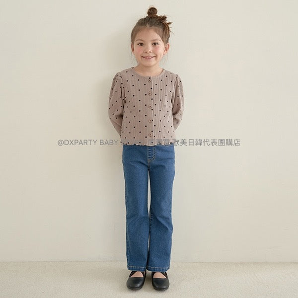 日本童裝 Ly# mine 彈力喇叭牛仔褲 100-150cm 女童款 秋季 PANTS