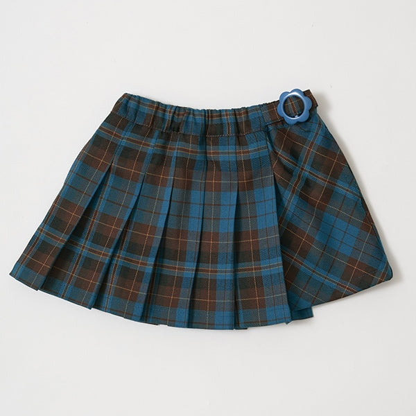 日本童裝 Ly# mine 格仔百摺短裙 100-150cm 女童款 秋季 SKIRTS