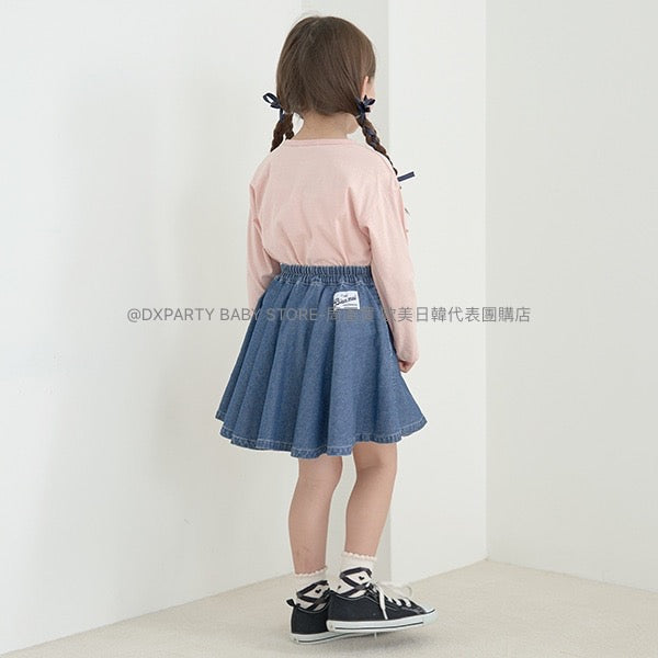 日本童裝 Ly# mine 柔軟心形刺繡短裙 100-150cm 女童款 秋季 SKIRTS