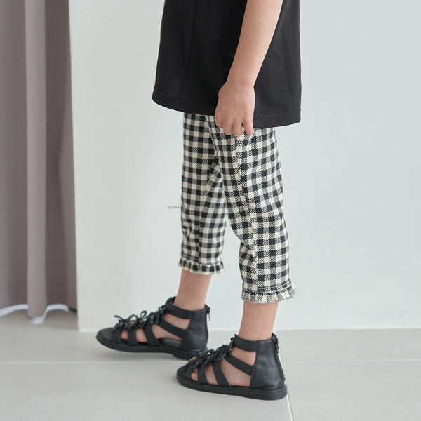 日本童裝 Ly# mine 接觸冷感 皺褶七分長褲 100-140cm 女童款 夏季 PANTS