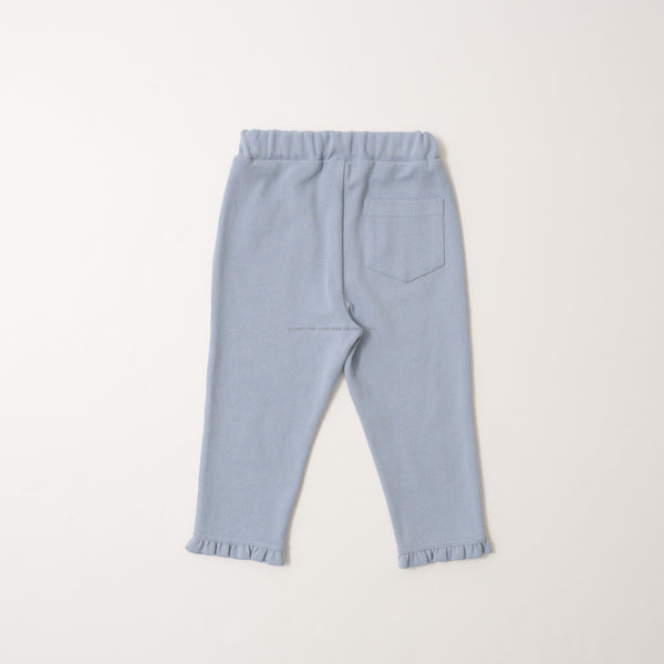 日本童裝 Ly# mine 接觸冷感 皺褶七分長褲 100-140cm 女童款 夏季 PANTS