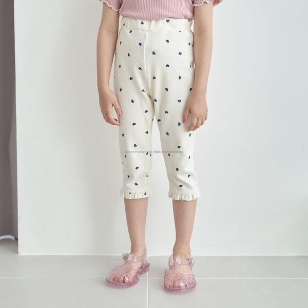 日本童裝 Ly# mine 接觸冷感 皺褶七分長褲 100-140cm 女童款 夏季 PANTS