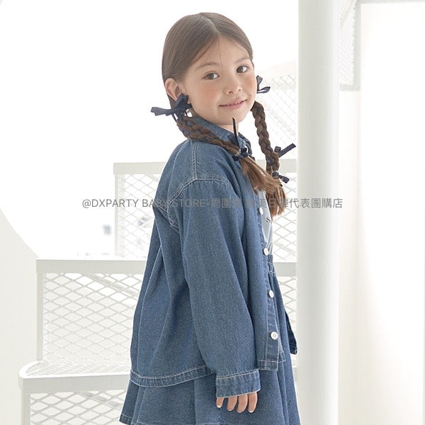 日本童裝 Ly# mine 牛仔外套 100-150cm 女童款 秋季 OUTERWEAR