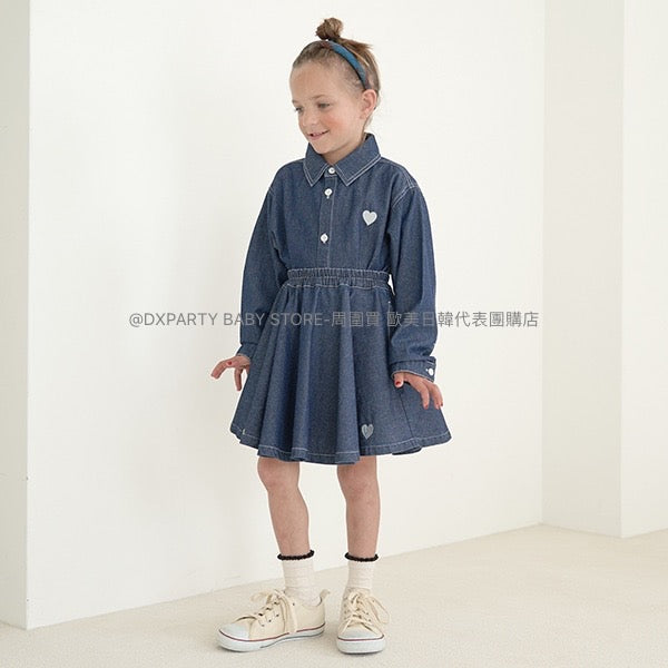 日本童裝 Ly# mine 牛仔外套 100-150cm 女童款 秋季 OUTERWEAR