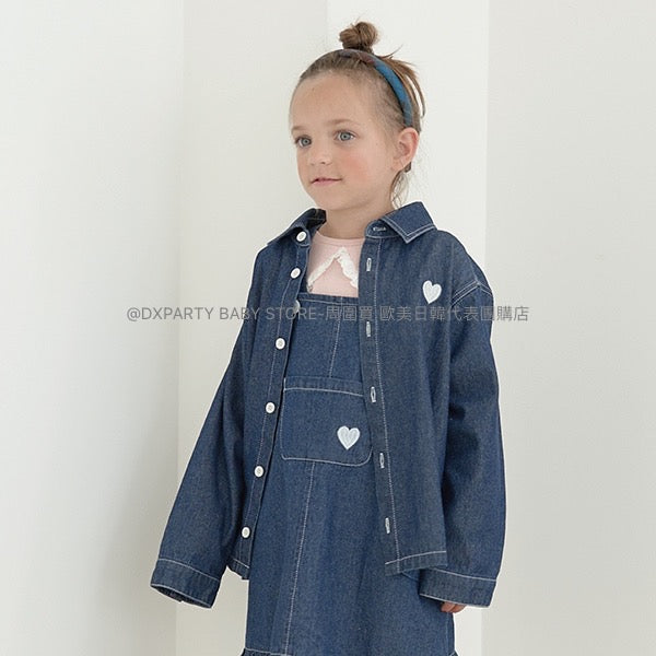 日本童裝 Ly# mine 牛仔外套 100-150cm 女童款 秋季 OUTERWEAR