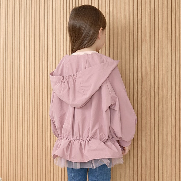 日本童裝 Ly# mine 蕾絲收腰外套 100-150cm 女童款 秋季 OUTERWEAR