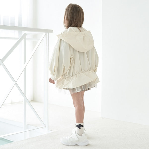 日本童裝 Ly# mine 蕾絲收腰外套 100-150cm 女童款 秋季 OUTERWEAR