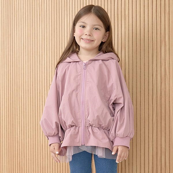 日本童裝 Ly# mine 蕾絲收腰外套 100-150cm 女童款 秋季 OUTERWEAR