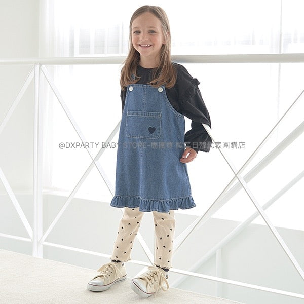 日本童裝 Ly# mine 牛仔吊帶裙 100-150cm 女童款 秋季 DRESSES