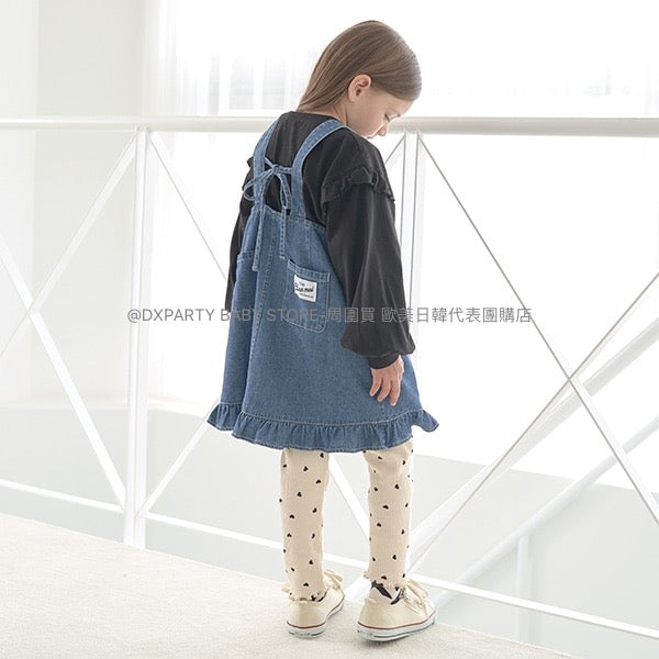 日本童裝 Ly# mine 牛仔吊帶裙 100-150cm 女童款 秋季 DRESSES