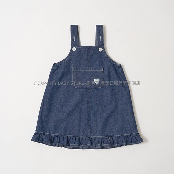 日本童裝 Ly# mine 牛仔吊帶裙 100-150cm 女童款 秋季 DRESSES