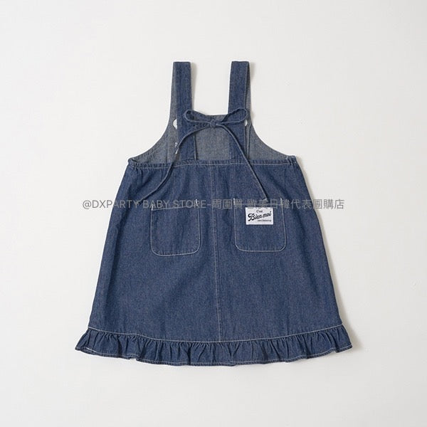 日本童裝 Ly# mine 牛仔吊帶裙 100-150cm 女童款 秋季 DRESSES