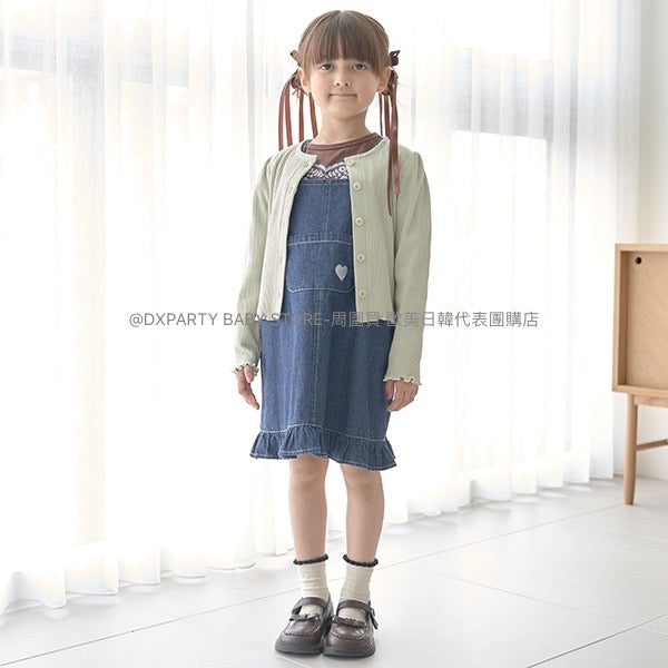 日本童裝 Ly# mine 牛仔吊帶裙 100-150cm 女童款 秋季 DRESSES