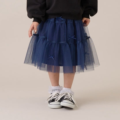 Japanese children's clothing Ly# mine tulle skirt 100-150cm girls spring and summer SKIRTS 