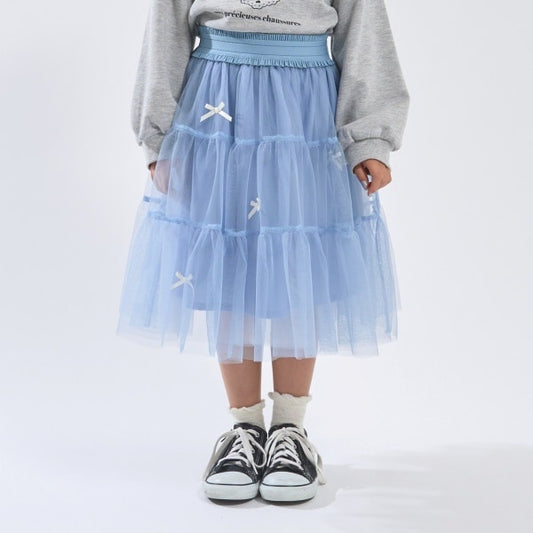 Japanese children's clothing Ly# mine tulle skirt 100-150cm girls spring and summer SKIRTS 