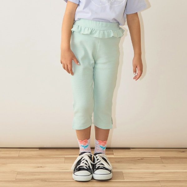 日本童裝 Ly# mine 裙邊打底七分褲 100-140cm 女童款 春夏季 PANTS