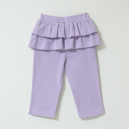 Japanese children's clothing Ly# mine skirt bottoming three-quarter pants 100-140cm girls spring and summer PANTS 