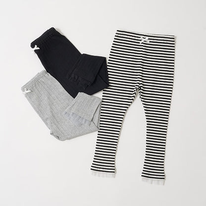 Japanese children's clothing Ly# mine mesh edge leggings 100-150cm girls spring and summer PANTS 