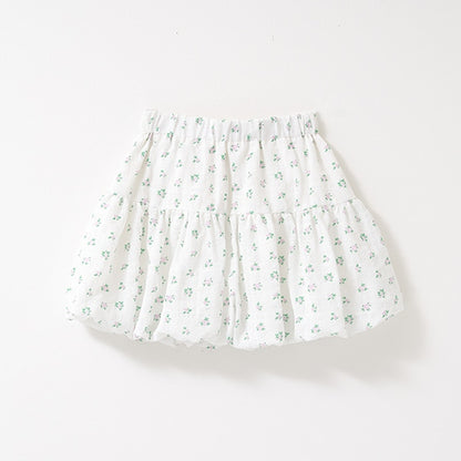 Japanese children's clothing Ly# mine bubble skirt 100-150cm girls spring and summer SKIRTS 