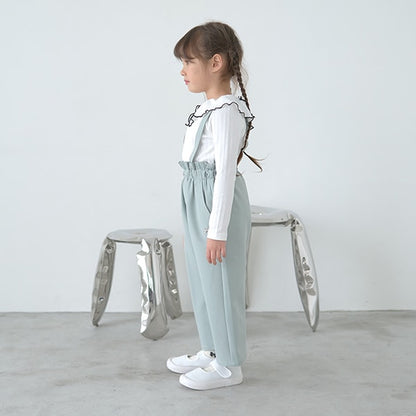 Japanese children's clothing Ly# mine suspender pants (suspenders are removable) 100-150cm girls' spring and summer PANTS 