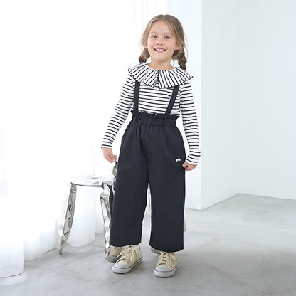Japanese children's clothing Ly# mine suspender pants (suspenders are removable) 100-150cm girls' spring and summer PANTS 