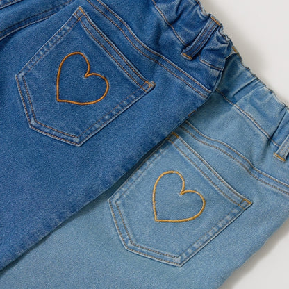 Japanese children's clothing Ly# mine flared jeans 100-150cm girls spring and summer PANTS 