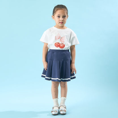 Japanese children's clothing Ly# mine preppy style skirt 100-150cm girls spring and summer SKIRTS 