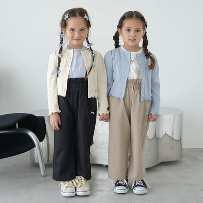 Japanese children's clothing Ly# mine knitted jacket 100-150cm girls spring and summer OUTERWEAR 