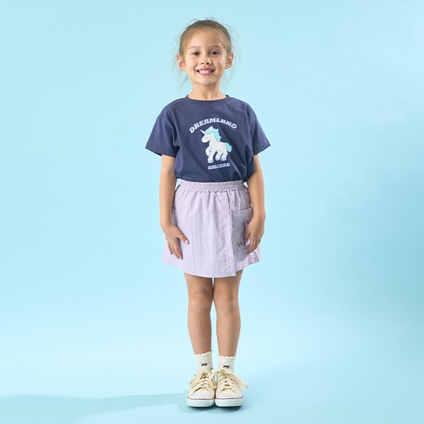 Japanese children's clothing Ly# mine cute pattern top 100-150cm girls spring and summer TOPS 