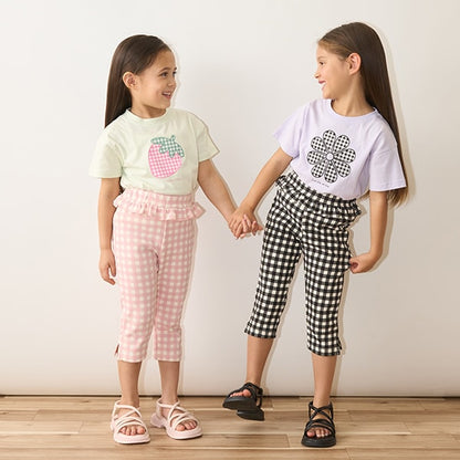 Japanese children's clothing Ly# mine cute pattern top 100-150cm girls spring and summer TOPS 