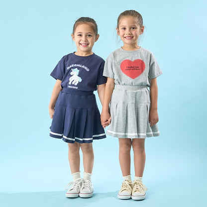 Japanese children's clothing Ly# mine cute pattern top 100-150cm girls spring and summer TOPS 
